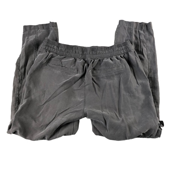 Old Navy Gray Rayon Cargo Ankle Pants, Sporty, Athletic Casual - Picture 1 of 9